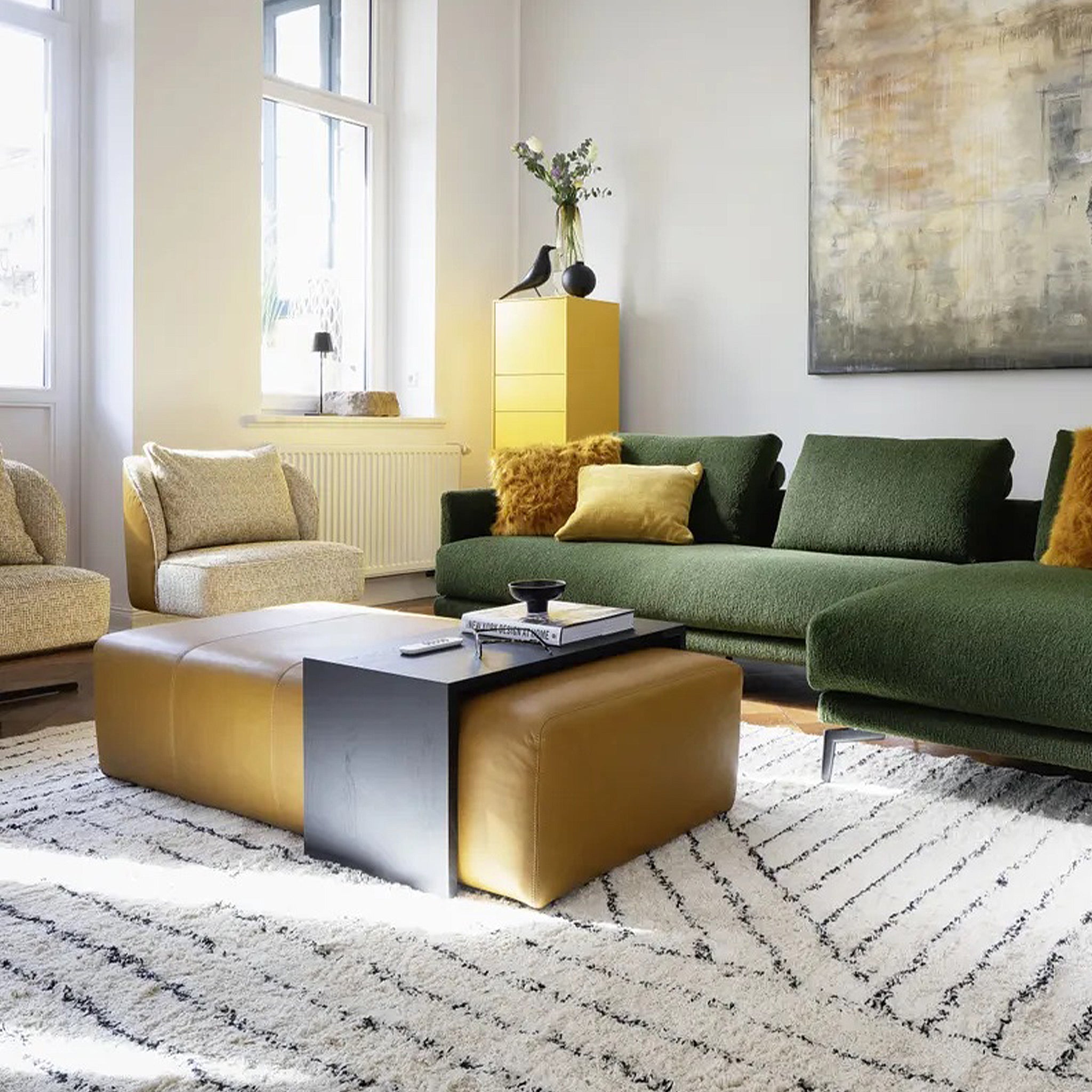 Pouf Hockerbank 140 x 60 cm