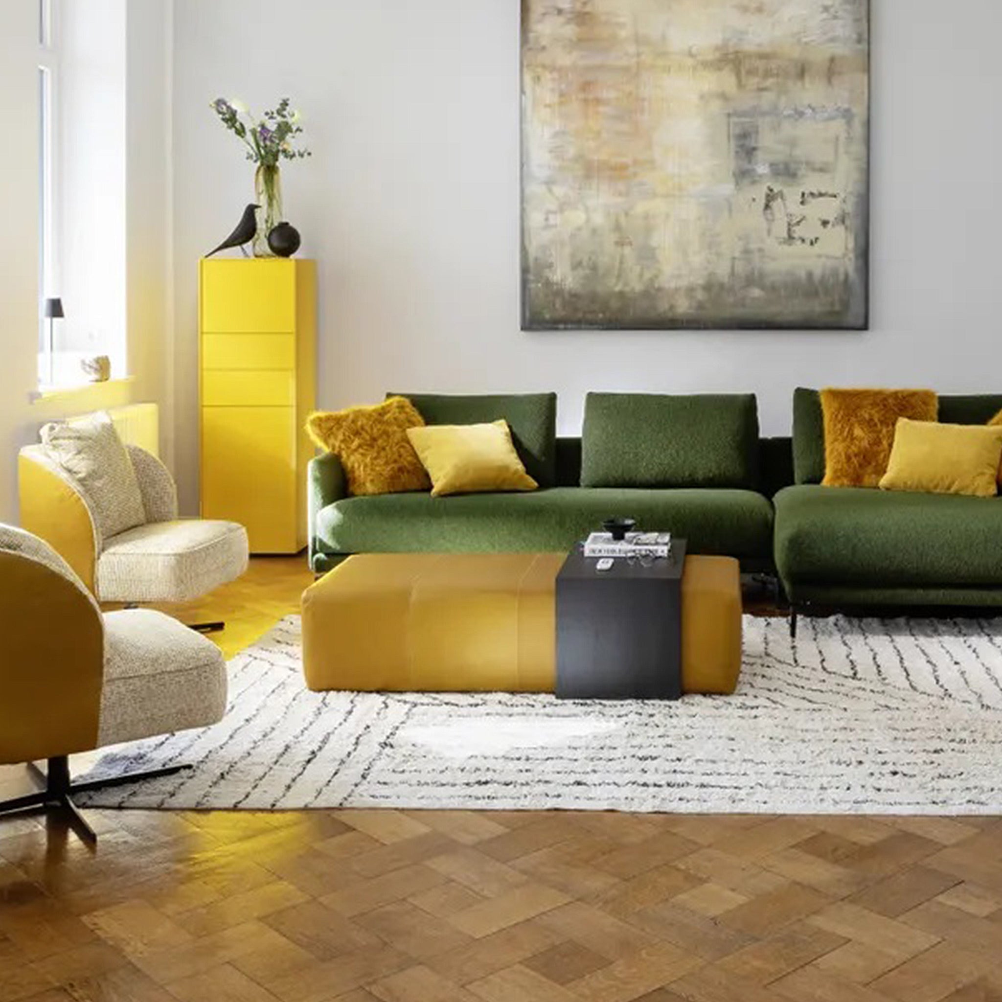 Pouf Hockerbank 140 x 60 cm