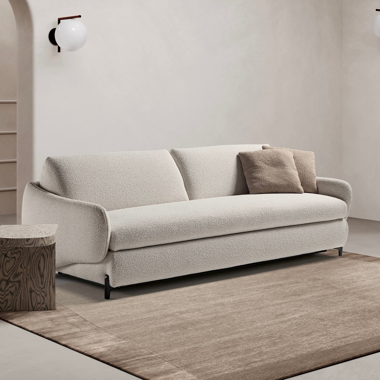 Dienne Salotti Schlafsofa_Tea_in_Stoff_beige
