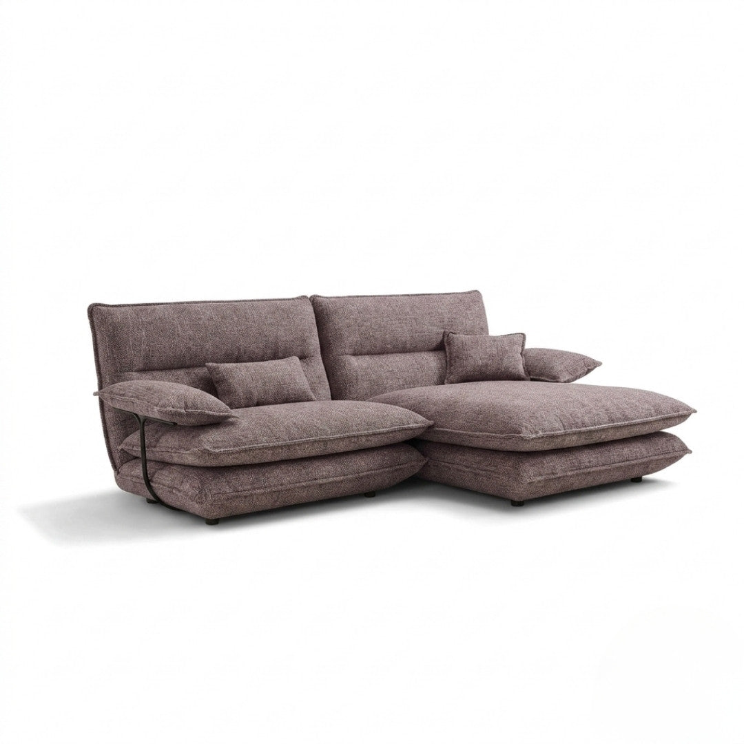 Modulares Ecksofa von Incanto, organisches Design, in Tignanello, Made in Italy, bequemes und stilvolles Modulsofa.